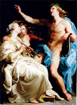 Dio Apollo e Muse Pompeo Batoni